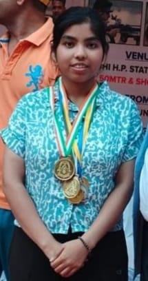 Anchal won three gold and one bronze in the shooting championship