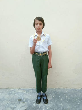 Yakshu of MDU Campus School won gold in Taekwondo
