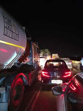 Due to the repair of Ramganga bridge, there was a jam on Farrukhabad highway