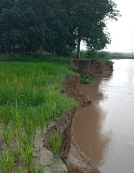 Siddharthnagar News : Rapti is eroding rapidly, farmers are worried