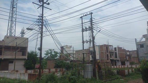 A web of electric wires, fear of accident every moment