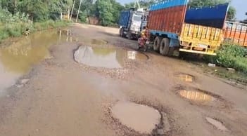 Roads got damaged due to rain, potholes are causing pain to pedestrians