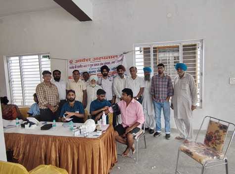 200 villagers got themselves examined in the health camp