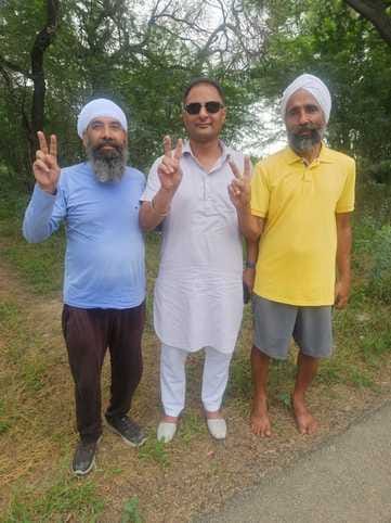 61 year old Master Chhindra Singh of Nakoura stood first in the 21 km race