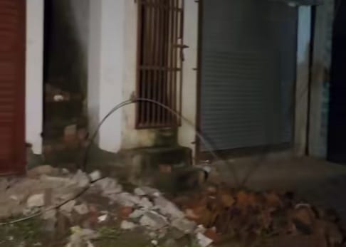 High voltage line wire fell in sugar mill colony
