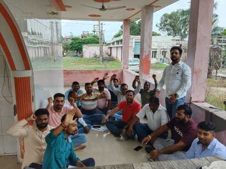 Demonstration in support of demands