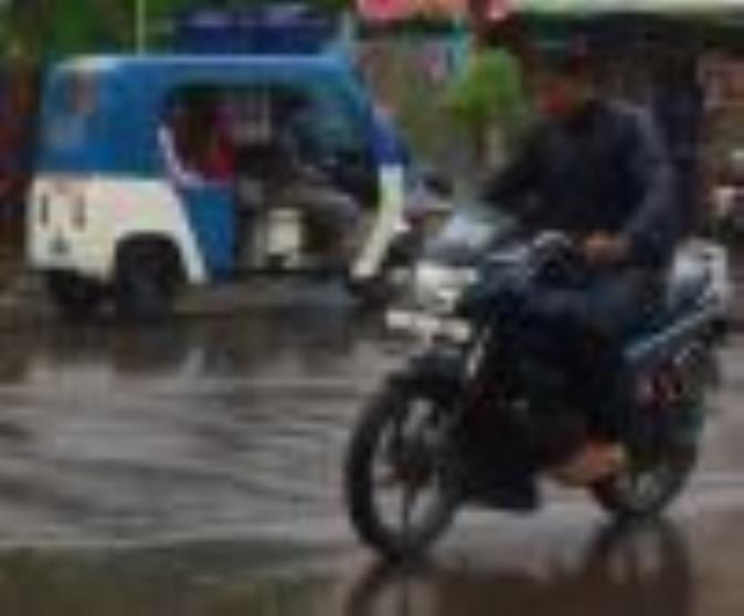 The weather became pleasant due to rain and clouds