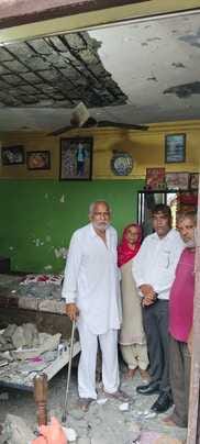 The roofs of three houses collapsed due to rain, electricity supply was disrupted for 15 hours