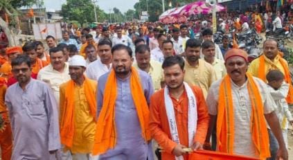 Former MP flagged off the Kanwar Yatra