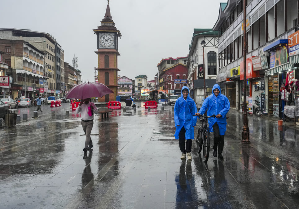 srinagar news, heavy rain news