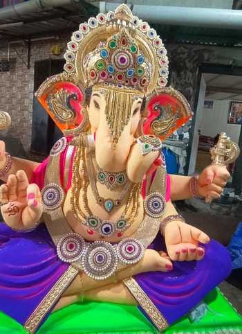 Ganesh idol bought from Mumbai for Rs 1 lakh