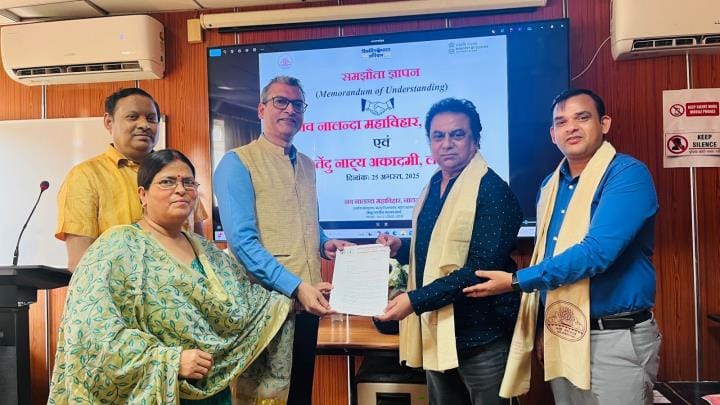 BNA and Nalanda University came together to cooperate in teaching, research and art