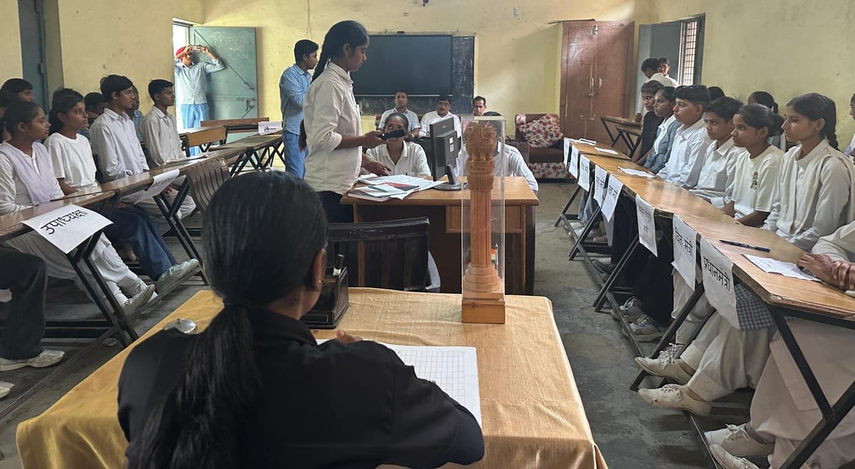 Introduced the working of the Indian Parliament through Youth Parliament