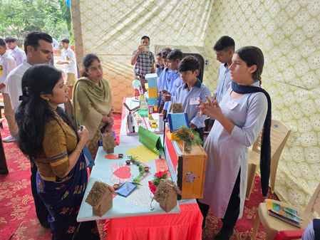 50 students displayed models in the exhibition