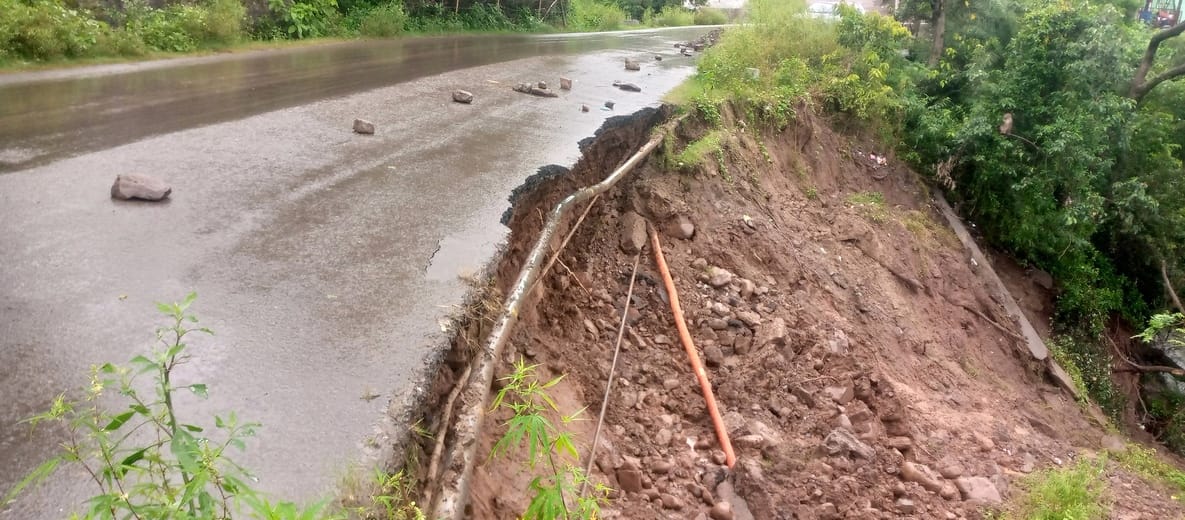 Ramnagar, Land Slide, Udhampur Road