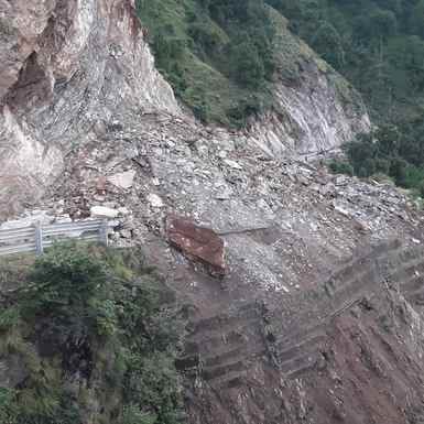 Reasi, Arnas Mahore, Road Colsed, LandSlide