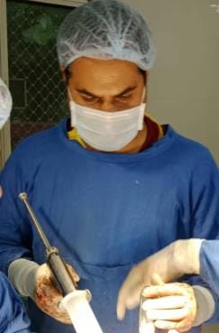 Hip surgery done in trauma center