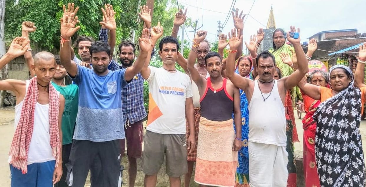 Protest over Poltry Farm