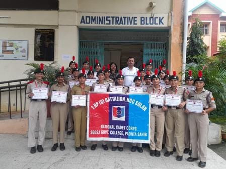 ncc students honoured in ponta college
