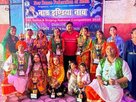 Anika first and Sejal third in dance