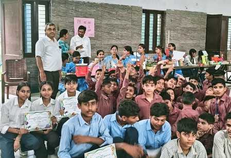 First place for Dheeraj of Government School, Siwan
