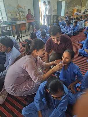 84 percent children and adolescents were given albendazole tablets