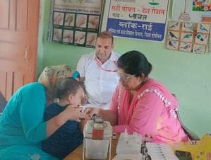 Vaccination of children accelerates in villages adjoining Yamuna