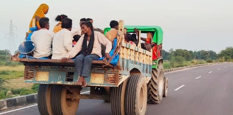 Riding on a tractor-trolley should not be a threat to your life