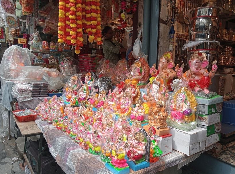Eco-friendly idols of Bappa came from Delhi