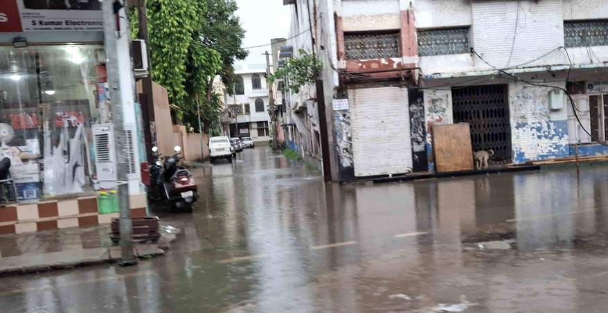 Rain brought down the temperature, brought relief from heat and humidity