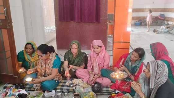 Women worshiped Shiva-Parvati on Haritalika Teej