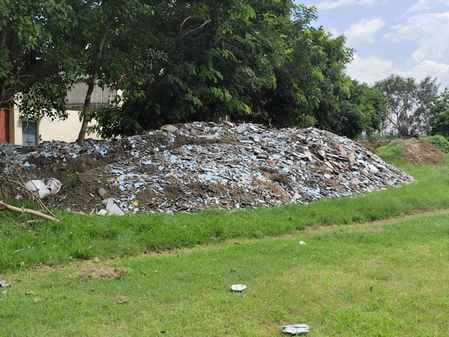 Construction work is going on in the stadium, youth forced to play in parks