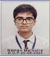 Naman passed the JEE Mains exam