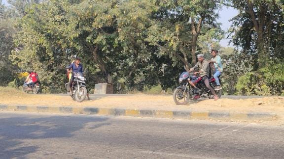 There is a possibility of accident due to illegal cuts and haphazard bushes on the highway