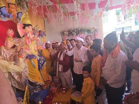 celebration of Ganapati utsav in lucknow