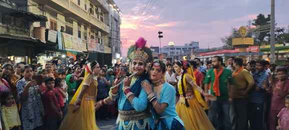 Hanuman ji's procession taken out in Una city