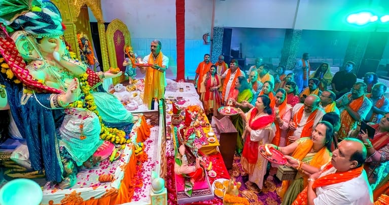 Vighnaharta installed in temples and houses