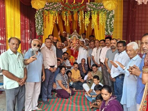 Ganapati Bappa is seated in homes and temples