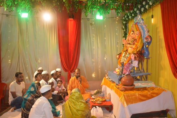 Chants of Ganpati Bappa Morya resonated throughout the district