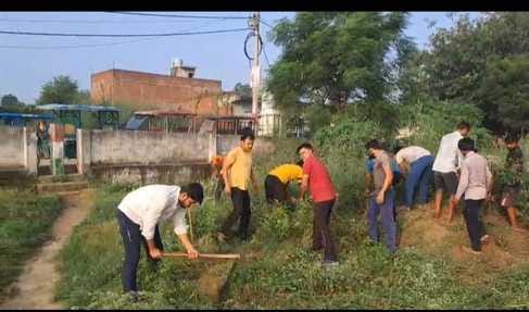 The youth cleaned the stadium themselves