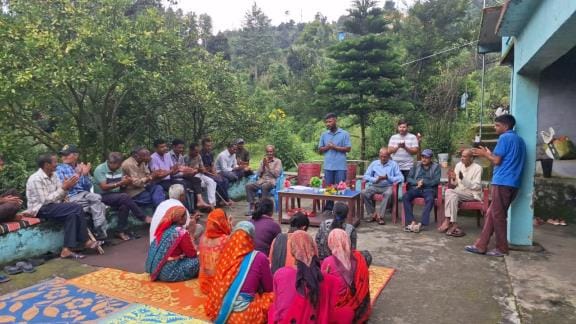 Village government formed, villagers given information about development plans