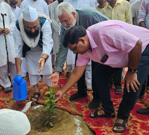 Plantation done on the occasion of Jashn-e-Eid Miladunnabi