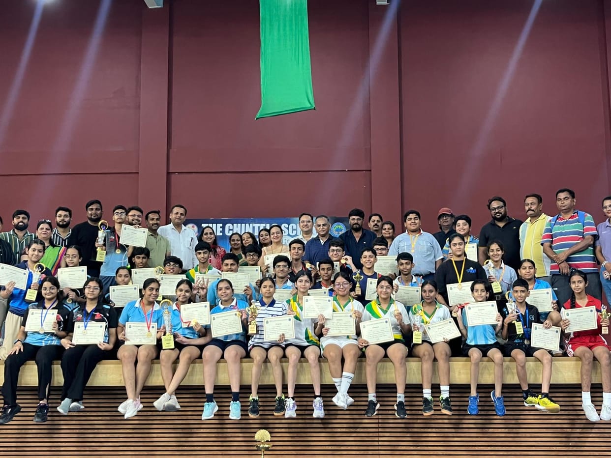 Sir Padampat Singhania and DPS Azadnagar became winners in table tennis