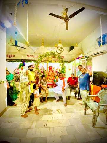 Ganesha was installed in the temple with much fanfare