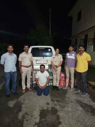 Udaipur Police Seize Illegal Liquor Worth Over ₹6 Lakh, One Smuggler Arrested