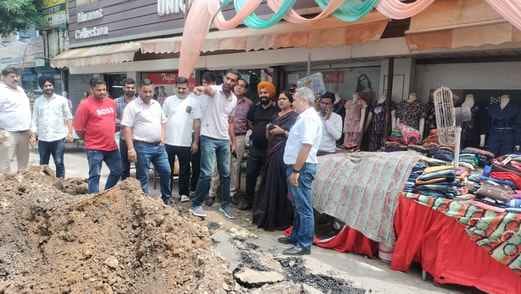 The mayor inspected the development works and cleanliness system