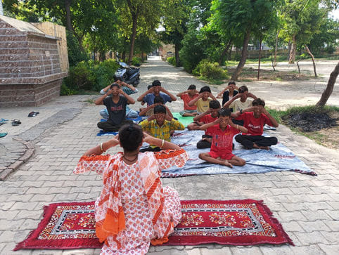 God's Cause Society organized a yoga camp