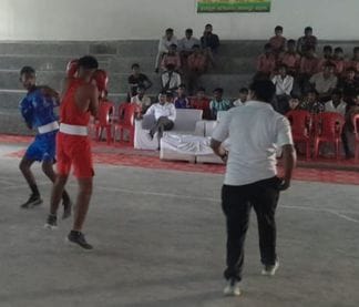 Players displayed their skills in boxing competition