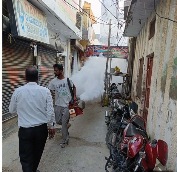 The municipality started fogging