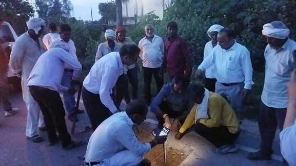 Three samples for testing within a radius of two km on NH-67